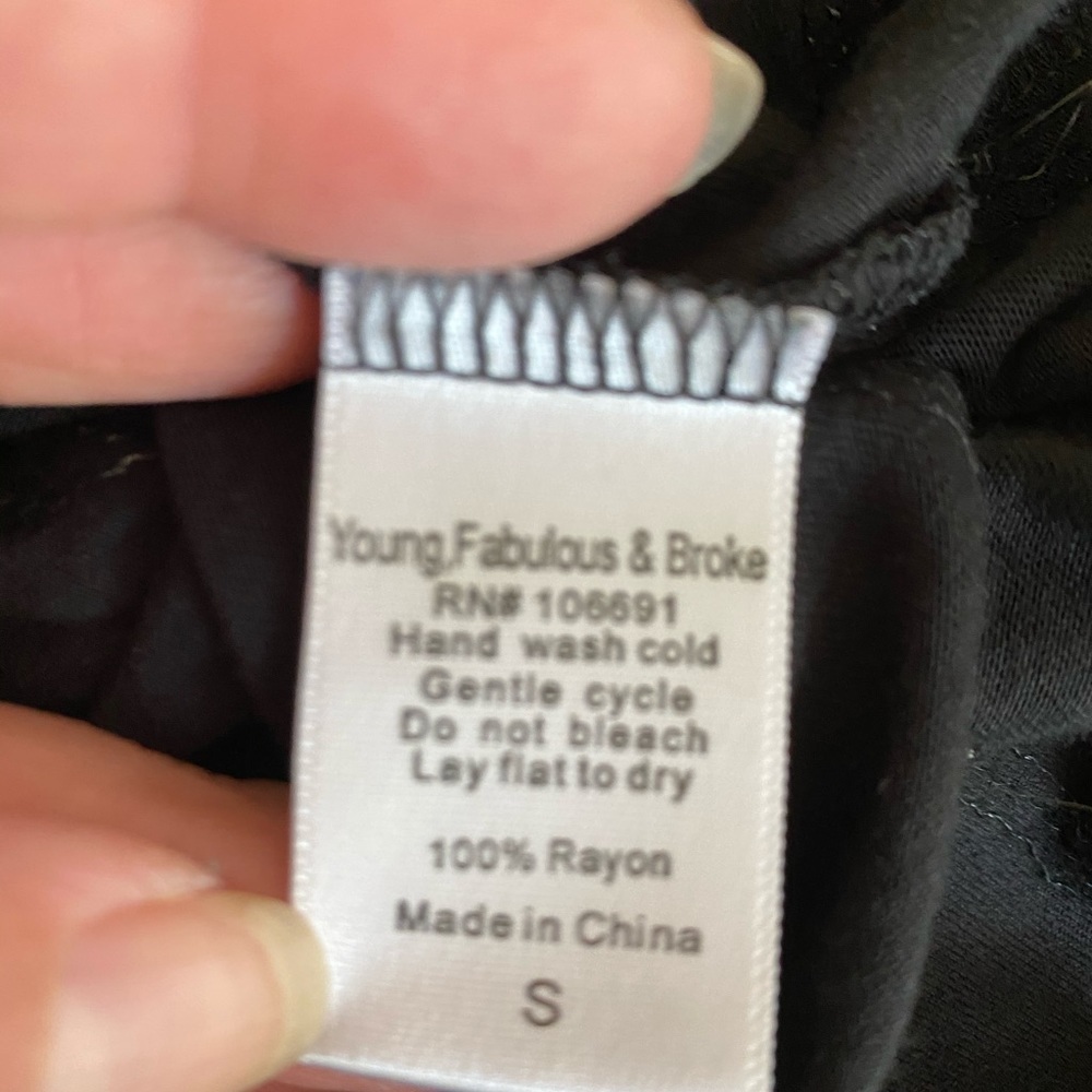 Young, Fabulous and Broke Black Jersey Dress - Picture 8 of 9